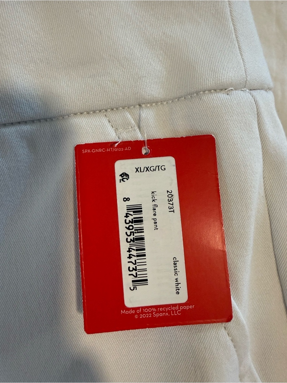 Spanx Kick Flare Pant Women's Size XL Tall Classic White NWT - Picture 3 of 6